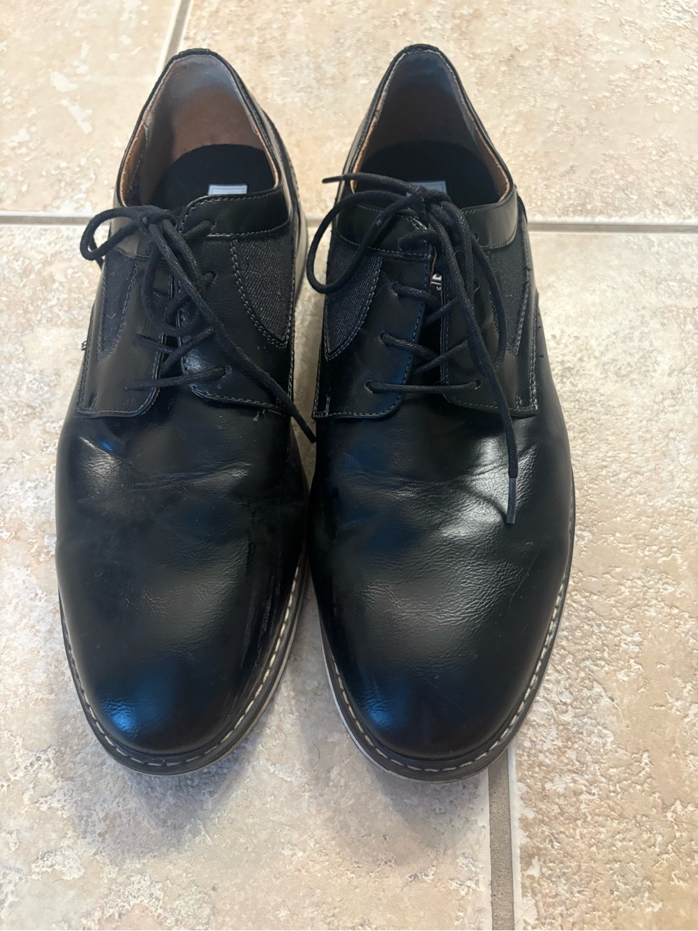 Madden Ortholite Men's Black Lace-Up Dress Oxfords